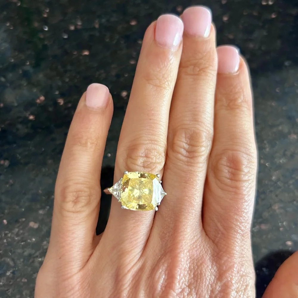 Sterling silver cocktail ring -size 7 new - Picture 5 of 6